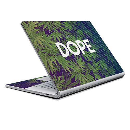 Image of MightySkins Carbon Fiber Skin for Microsoft Surface Book 2 13 inch (2017) - Dope,Protective, Durable Textured Carbon Fiber Finish,Easy to Apply, Remove, and Change Styles,
