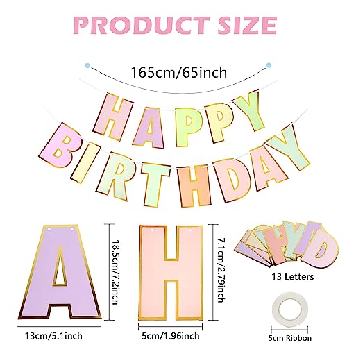 Yeefunjoy Festone Buon Compleanno, Colorate Feste