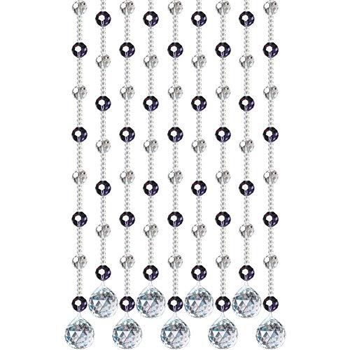 Rideau perlé d'architecte avec perles de cristal de luxe pour diviseur de pièce chic - 2