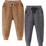TOKYMOON 2er Pack Kinder Junge Sweathose Kids Karikatur Drucken Sporthose Jogger Pants Hose Babyhose Warm Jogginghose Jungen Mädchen Jogginghose Baumwolle Kinder Sweathose Dinosaurier 3 104-110