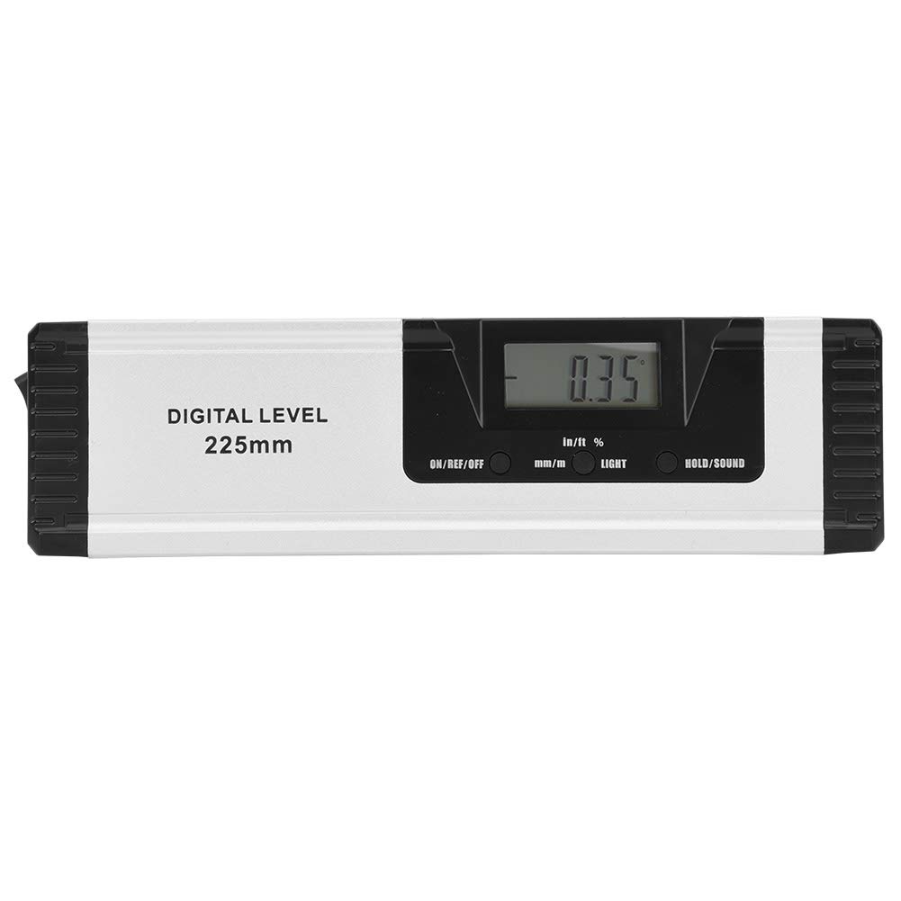 Tyenaza Nivel De Burbuja, Regla Horizontal De Aleación De Aluminio De Alta Precisión De Nivel Digital Portátil De 225 Mm con Magnetismo Sin Láser para Decoración del Hogar, Carpintería, Carpintería