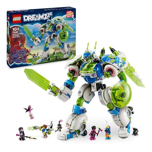 LEGO DREAMZzz 3in1 Mateo and Z-Blob the Knight Battle Mech Set, Space Shuttle Toy Rebuilds into 3 Different Robot Action Figures for Boys & Girls, Fantasy Birthday Gift for Kids aged 10 Plus 71485