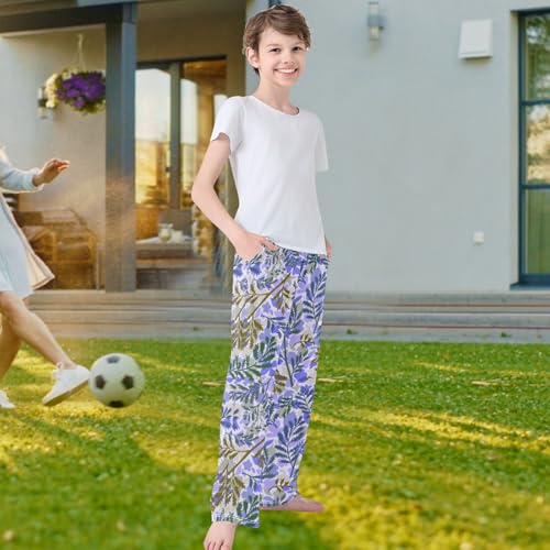 visesunny Boys' Pants Funny Pattern Print Lounge Jogger Pants Elastic Waist Long Bottoms Trousers with Pockets Size S-XL4