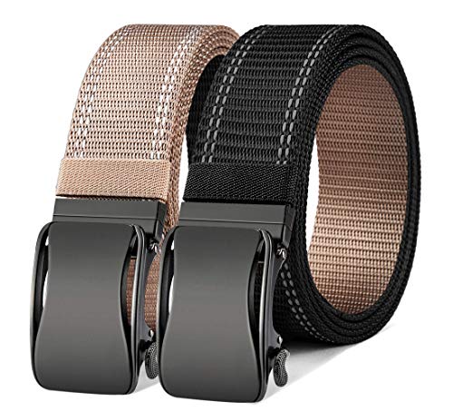 No Buckle Stretch No Show Belt for Men 1.38 inches Wide, Buckless Invisible Elastic Belt for Jeans Pants www.denim.fit 2