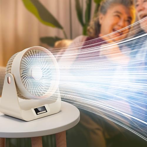 Ventilador de portátil recargable de 10000mAh con 5 velocidades 8