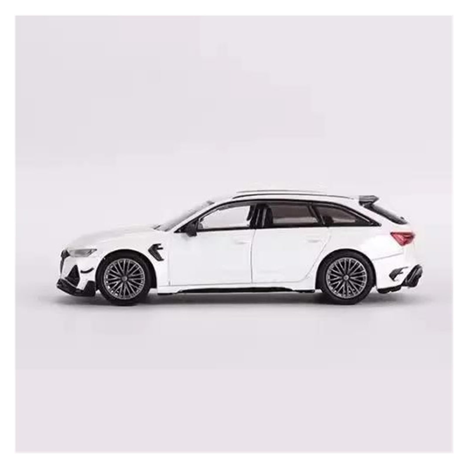 Metallo Scala Replica Mini Car Model Limited Edition 1 64 Per Audi ABT RS6-R Glacier White Metallic Cars Collection Toys