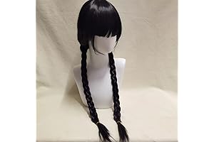 Black Wigs for Black Women - Long Straight with Braids