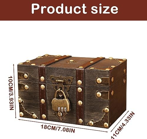 Coffre au Trésor Vintage en Bois - Range tes Trésord | Médiéfan Coffre au Trésor Vintage en Bois - Range tes Trésord | Médiéfan