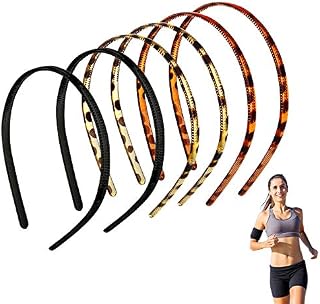 Elehui 6 Pack Headband Hair Bands for Women Girls Plastic Headband With Teeth Alice Band Hair Accessories for Women Sharks Tooth Comb Headband 3 Colors (8mm Wide) (Colored)