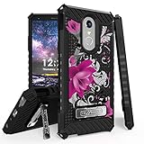 GB Military Grade Shockproof Hybrid Cover Dual Layered Case w/Kickstand Compatible with LG Stylo 4 /...