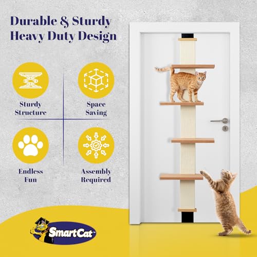 Arbre à chat à plusieurs étages en bois durable SmartCat design - 7