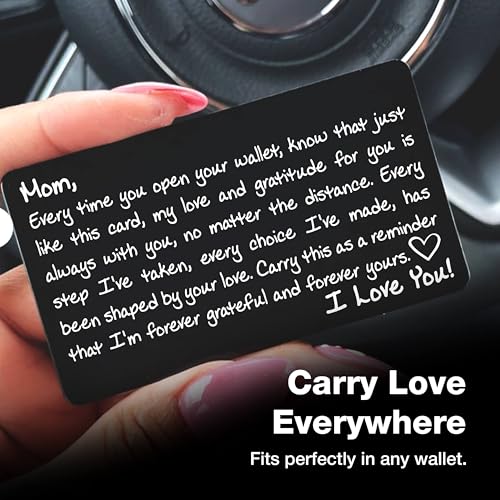 Wallet Card for Mom – Meaningful Mother’s Day Gift from Daughter or Son, Best Mom Keepsake for Birthday, Christmas, or Just Because4