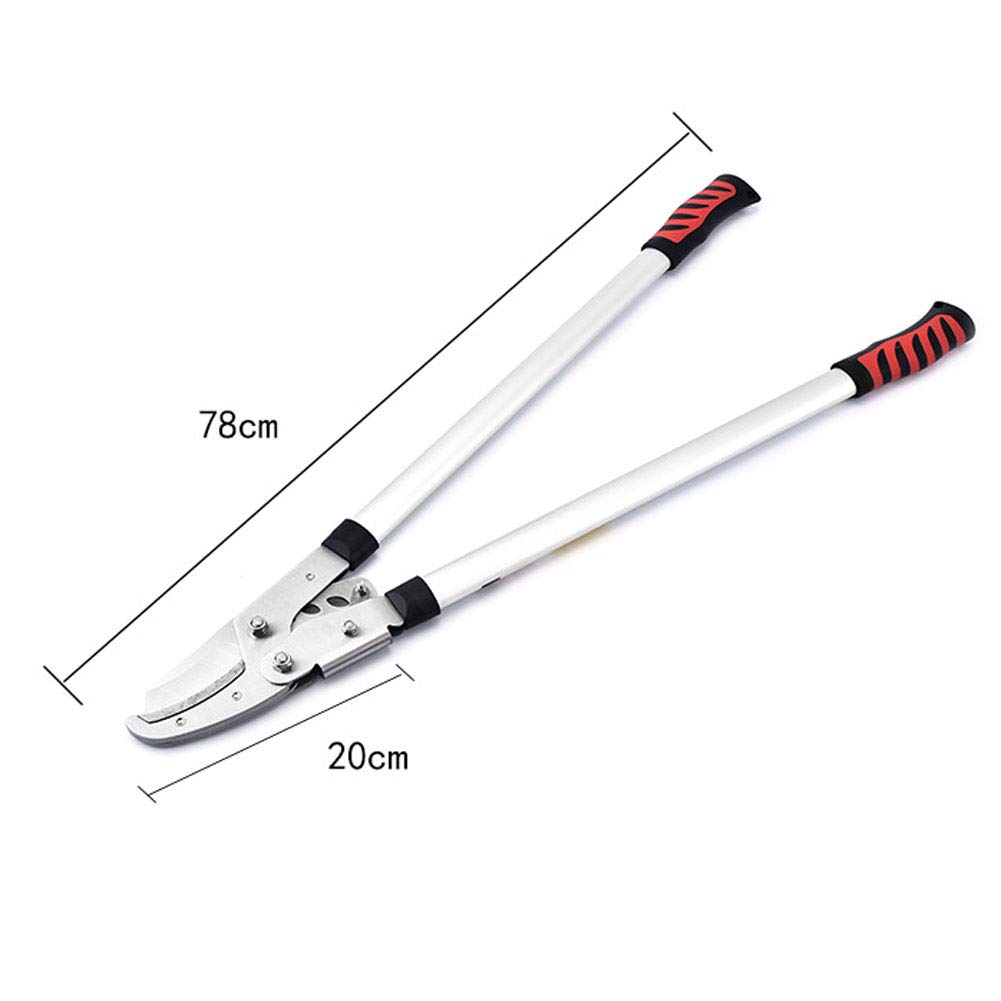 Lopper Incudine - Lopper Con Potatore Manuale - Cesoie da Potatura Giardino - Capacità di Taglio 30~40mm - Rosso