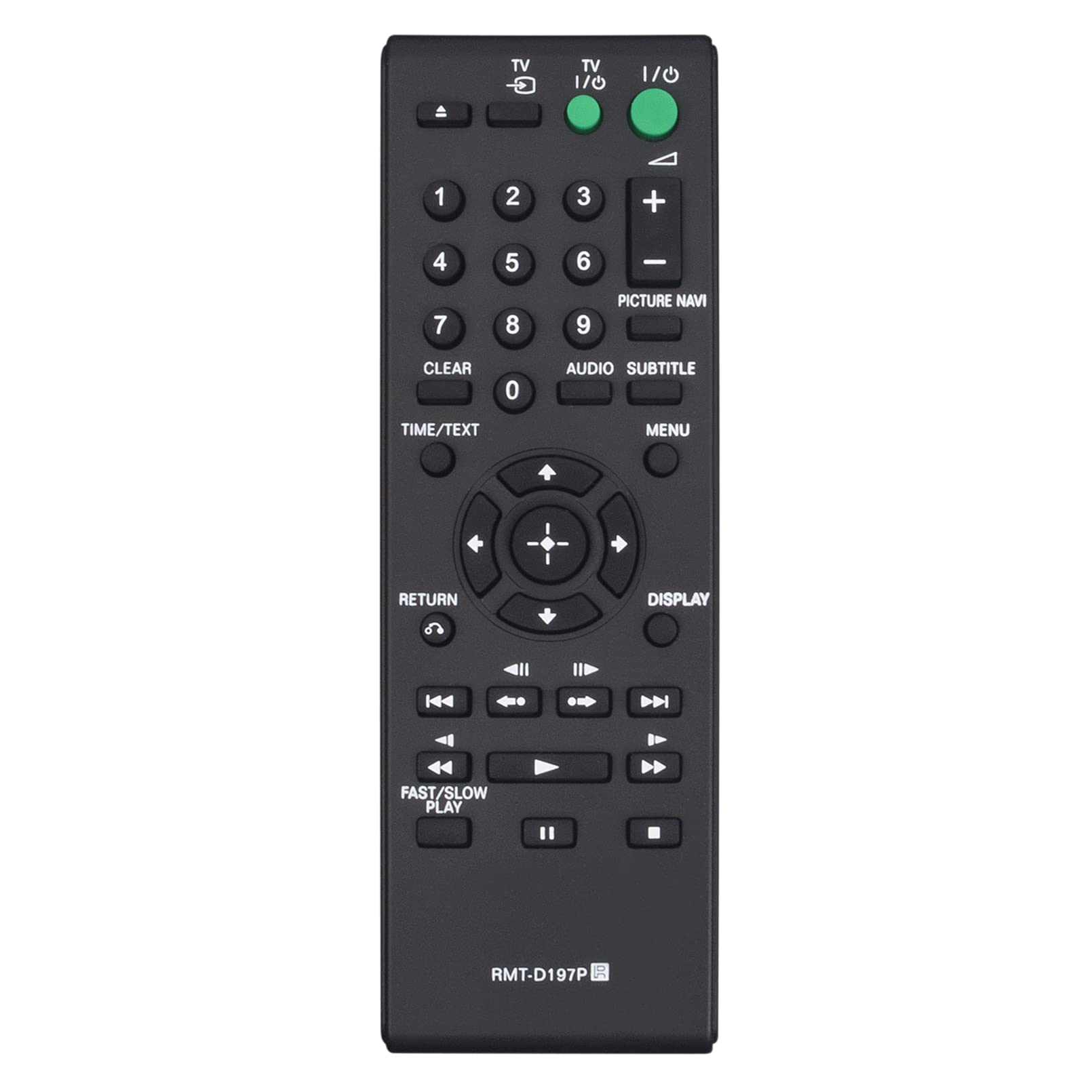 RMT-D197P Replacement Remote Control fit for Sony CD DVD Player DVP-SR120 DVP-SR150 DVP-SR360 DVP-SR370 DVP-SR450K DVP-SR550K DVP-SR750H DVP-SR760 DVP-SR760HP DVP-SR760H DVP-SR160 DVP-SR170