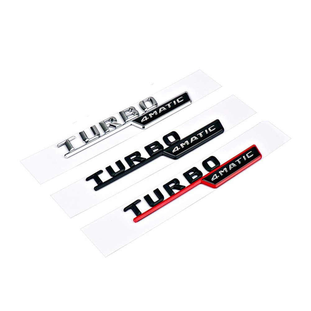 Emblex Gloss Black AMG Turbo Side Fender Badge Emblem for Mercedes Ben | MODE Auto Concepts