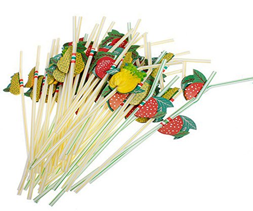 Set de 100 Pitillos Desechables Flexibles de Colores miniatura 4