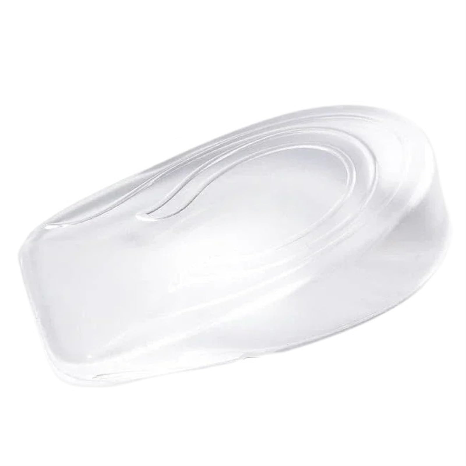 Solette per aumentare l'altezza 6 Pz/3 Paia 1-3 CM Invisibile Aumento Di Altezza Solette Inserti Sollevamento Del Tallone Silicone Trasparente(Women1cm)