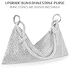 OSDUE Sac de Soirée Pochette, Sac Soirée en Brillant Argenté, Bandouliere Chic Et Elegant, Sacoche Fourre-Tout, pour Soirée, Mariage, Bal Fin d'année, Fête Pochette Soirée #3