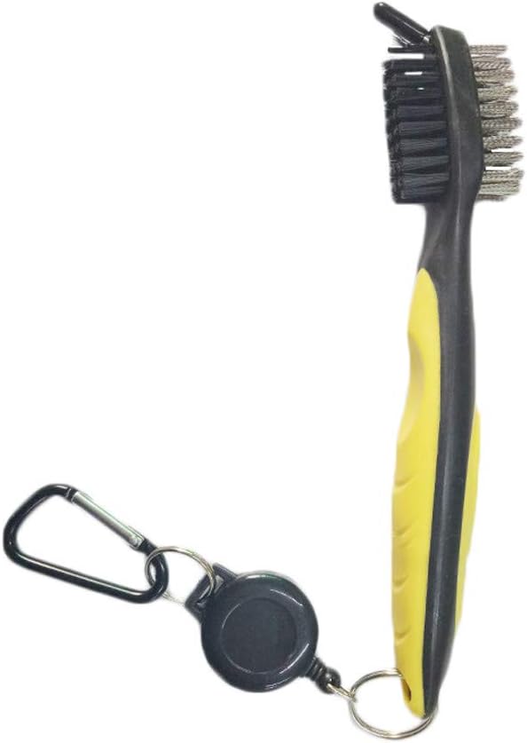 Golf Club Cleaning Brush & Groove Cleaner With Retractable