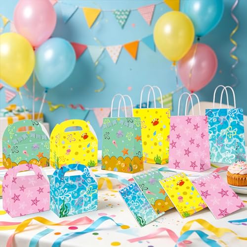 BOBORAT 12 Pcs Ocean Mini Notebooks, Sea Themed Spiral Memo Pads, Cute Cartoon Small Pocket Notepads with 24 Sheets (48 Pages), Birthday Party Favors, Classroom Prizes for Students, Office Supplies - Image 6