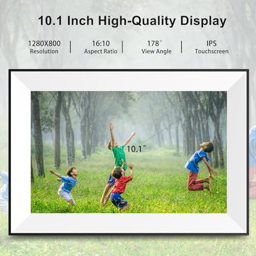 Bmdigipf S580 10.1 Inch Wifi Digital Picture Frame,Digital Photo Frame Load Picture And Video From Phone To Electronic Picture Frame, Sd Card,Touch Screen,Auto-Roate thumb #1