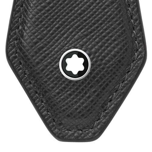 Image of Montblanc MB Sartorial Key Fob Diamond BK Keyring, Adults Unisex, Black (Black), One Size