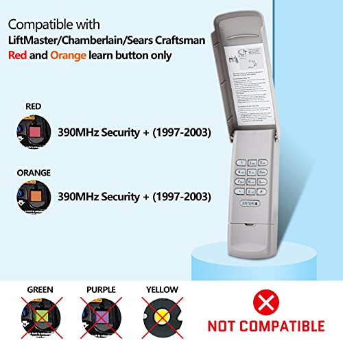 977Lm Wireless Keyless Entry Keypad For Red/Orange Learn Button Liftmaster Chamberlain Craftsman Garage Door Openers #TOP1