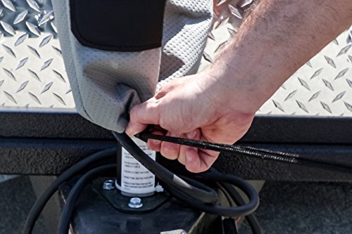 Image of Camco EAZ-Lift Electric Tongue Jack Head Cover - Features 3 Layers of Water-Resilient Breathable Material & Adjustable Drawstring Closure - Measures 18 inch (H) x 7.5 inch (W) x 8.5 inch (L) (48356) (Pack of 4)