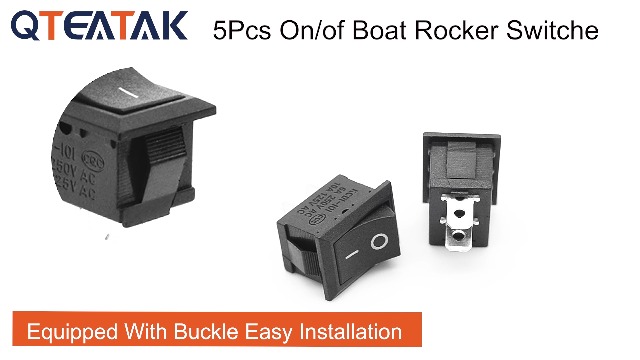 Amazon.com: QTEATAK 5Pcs On/Off Boat Rocker Switch 5Pcs 2