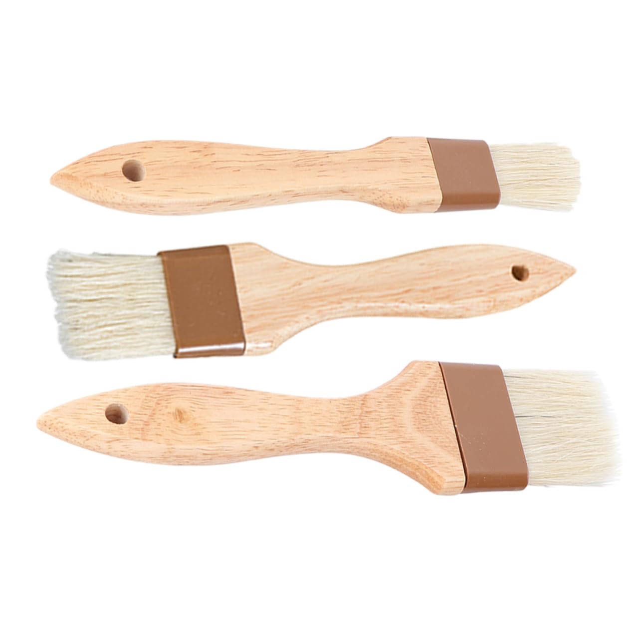 BESPORTBLE Bristle Brush Set 3-piece Basting Brush for Barbecue Grilling Baking Oil Sauce Mop Kitchen