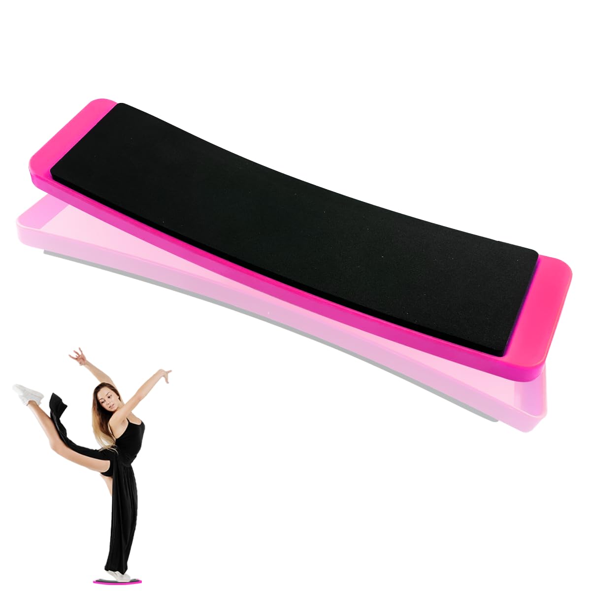 Turn Board,Spin Board for Dance Turn and Skating Balance Training,Orange Rectangular Turn Board for Training Ballet Dancers,Ice Skaters and Gymnasts in Balance and Turning-0