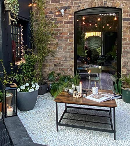 image for Vasagle Coffee Table, Square Cocktail Table with Spacious Table Top, R