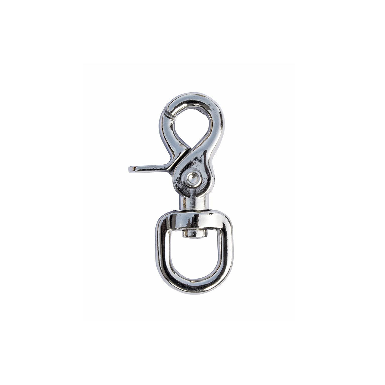 Masidef: Member of the Würth Group CC2780007 Mosquetón de Tijera con Anillo Giratorio, Galvanizado