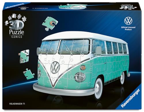 Ravensburger - Puzzle 3D Combi Volkswagen T1 - Maquette de