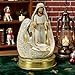EPTUEGA Nativity Scene Indoor Christmas Decorations - 8 LED Lights Hand-Painted Nativity Figurines for Home Display Tabletop Shelf Decor