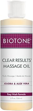 Biotone Clear Results Massage Oil, 8 Ounce