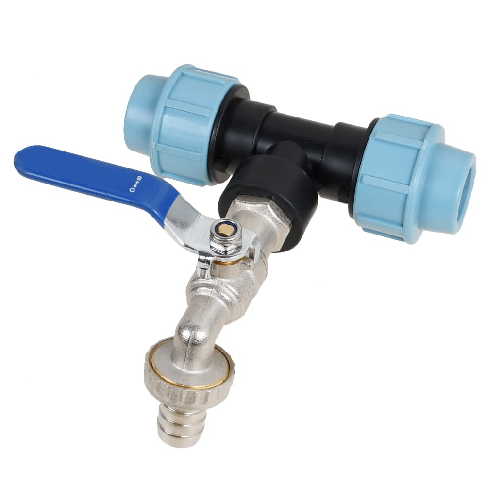 Raccordo A 4 Vie In Ottone Con Valvole Individuali Per Tubo Da Giardino - Adattatore Maschio 3/4"