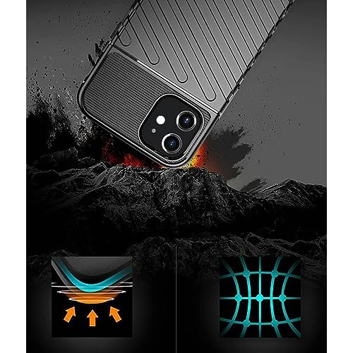Image of Amazon Brand - Solimo Shockproof Mobile Cover for Apple iPhone 12 Mini (360 Degree Protection | Protective Design | Anti-Scratch Tough Slim TPU Case), Black