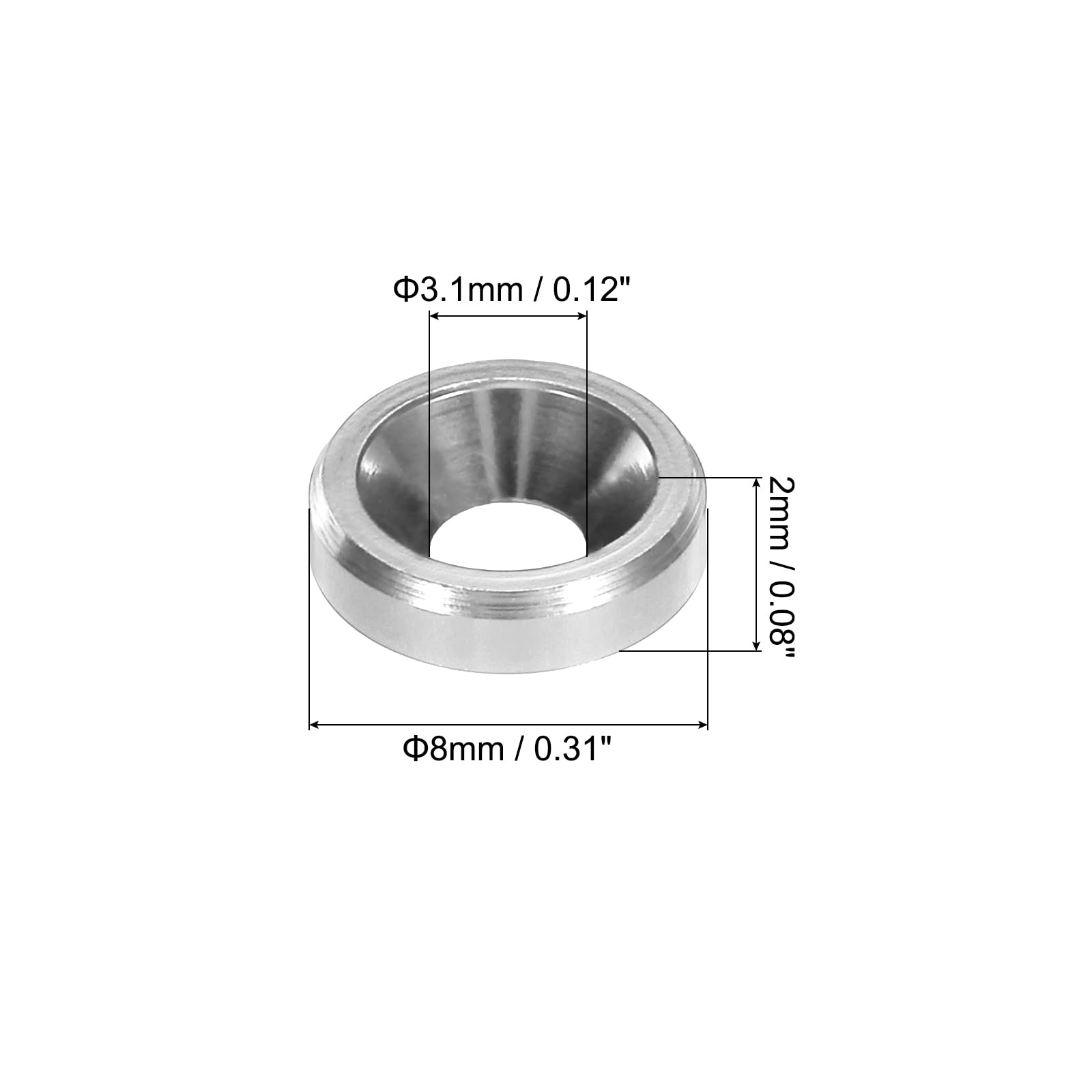 Rondelles fraisées avec disque de recouvrement en plastique GN 185 | JW Winco
