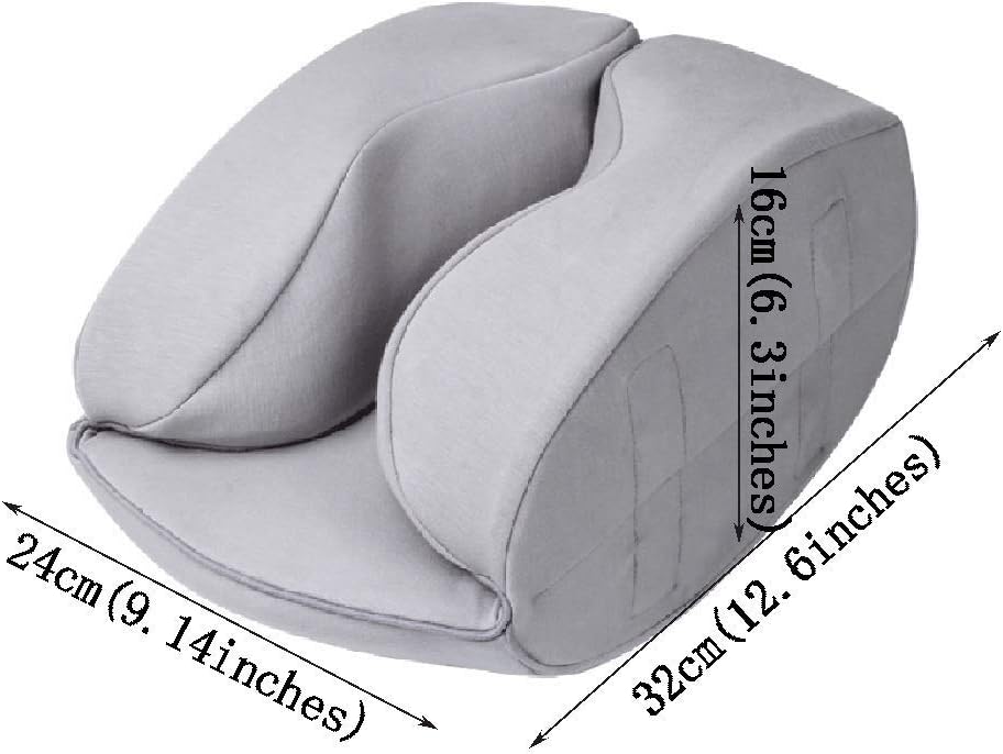 Lumbar Pillow - Lumbar Support Pillow Memory Foam Back Cushion with Breathable for Car Seat, Ergonomic Back Pillow for Back Pain Relief(Blue)
