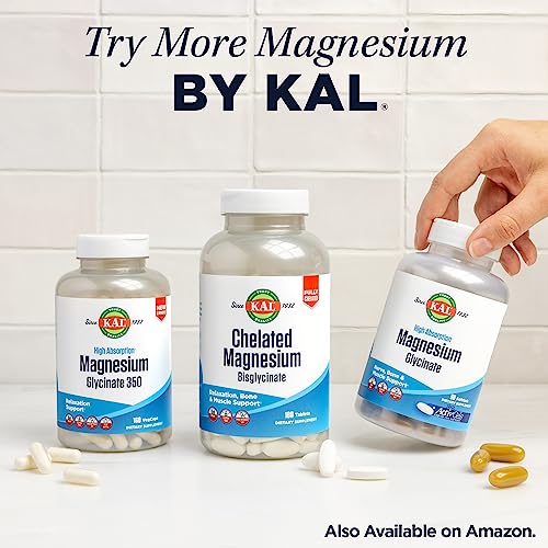 Kal 500 Mg Magnesium Tablets, 60 Count #TOP5