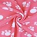 AK KYC 3 Pack 4 x 28 inch Puppy Blanket Cushion Dog Cat Fleece Blankets Pet Sleep Mat Pad Bed Cover with Paw Print Kitten Soft Warm Blanket for Animals, 3 X Paw C