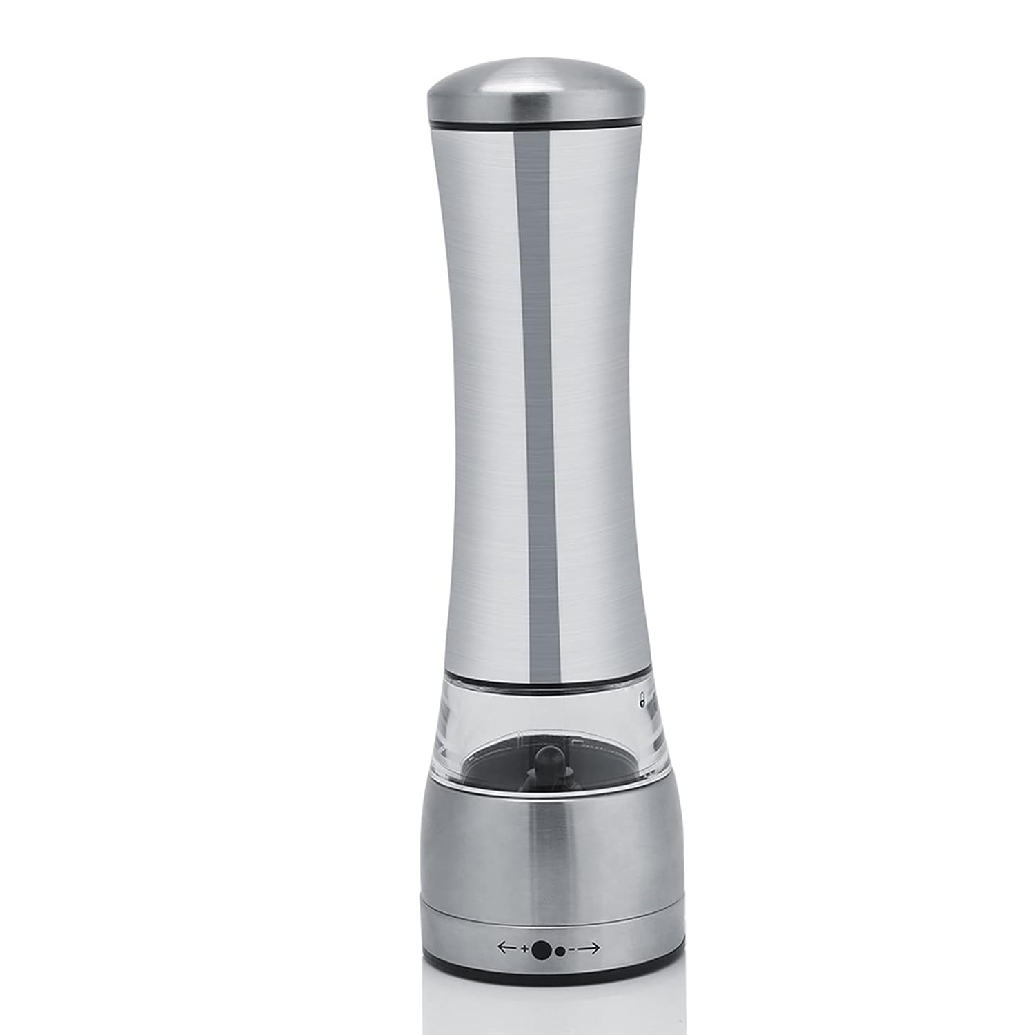 Buy Sanitary Deluxe Manual Pepper Grinder, Manual Pepper Mill, Silver Stainless Steel for Pepper