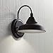 Westley Farmhouse Outdoor Barn Light Fixture LED Black Metal 8 1/2" Dark Sky for Exterior House Porch Patio Deck - John Timberland