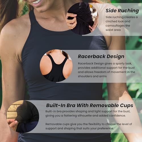 Maya Tankini Swim Top Removalble Cup4