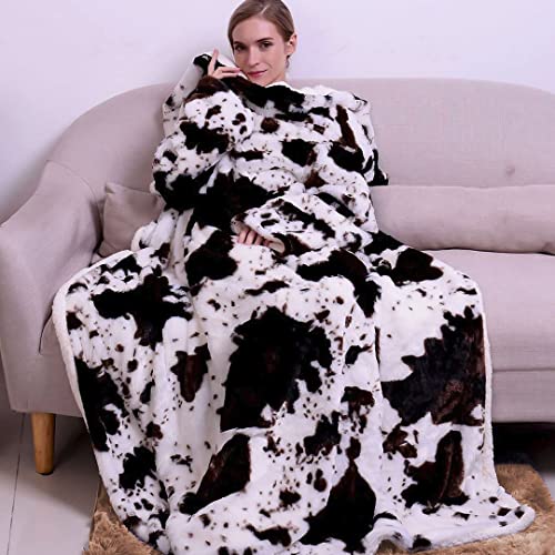 Homesmart Cow Print Blanket Queen Size Microfiber Soft Cow Print Stuff - Picture 34 of 37