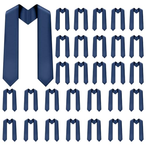 Image of Plain Graduation Stole Sash 60 Inch Unisex Adults Solid