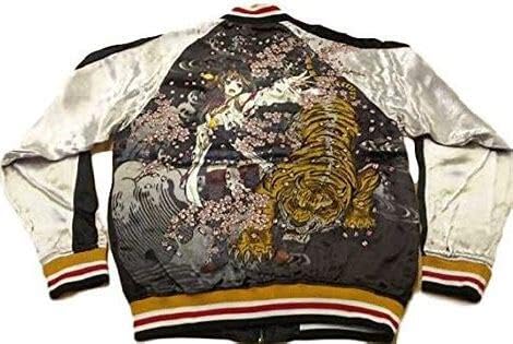 Amazon.co.jp: レアタグ付艦これ 金剛 リバーシブルスカジャン 黒L