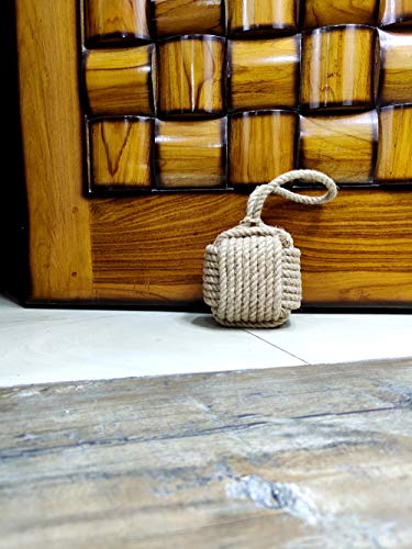 5Moonsun5'S Marseille Monkey Knot Jute Square Rope Door Stopper Handmade Rope Jute (4 Lbs) - Jute #TOP4