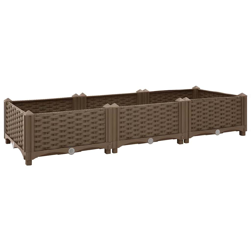 vidaXL Arriate 120x40x23 cm Polipropileno